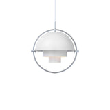 Multi-Lite Pendant: Chrome + White Semi Matt