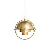 Multi-Lite Pendant: Brass + Shiny Brass