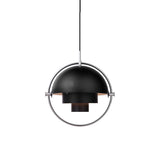 Multi-Lite Pendant: Chrome + Black Semi Matt