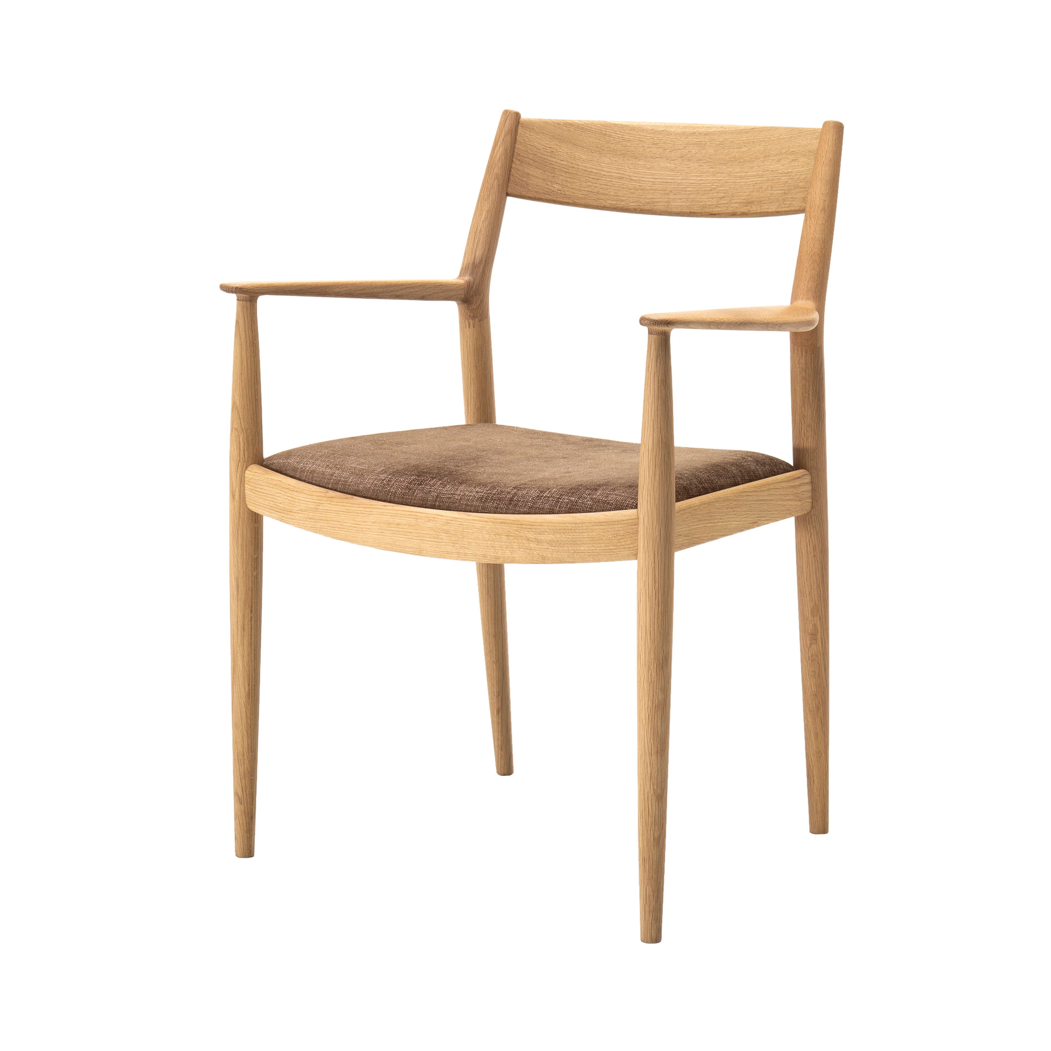 Kinuta Armchair N-DC01: Upholstered + Pure Oak