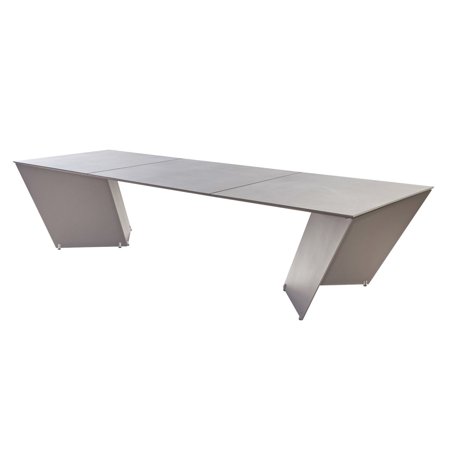 Angle Dining Table: Taupe + Galema