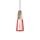 Slope Suspension Light: High + Natural Beech + Copper