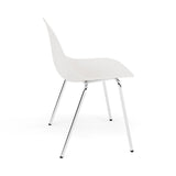 Fiber Side Chair: A-Base With Felt Glides + Natural White