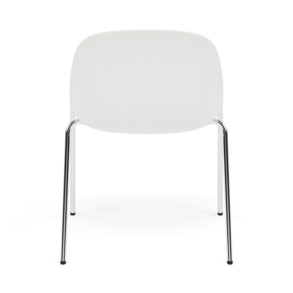 Fiber Side Chair: A-Base With Felt Glides + Natural White