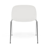 Fiber Side Chair: A-Base With Felt Glides + Natural White