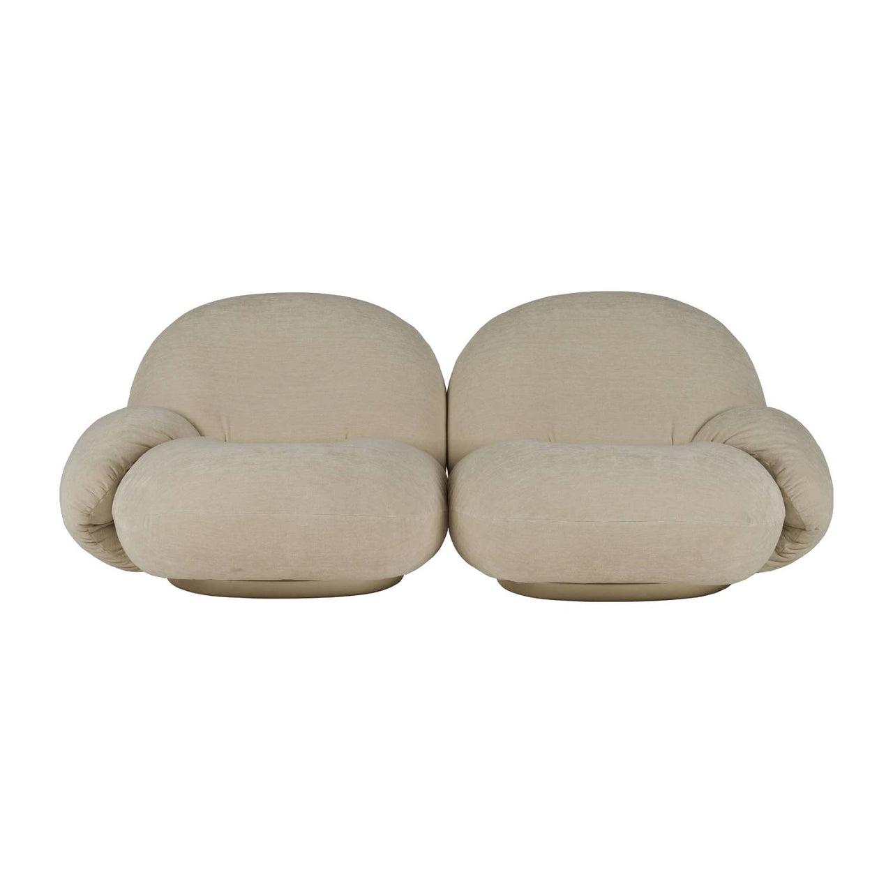 Pacha Sofa: 2 seater + Pearl Gold + With Armrest