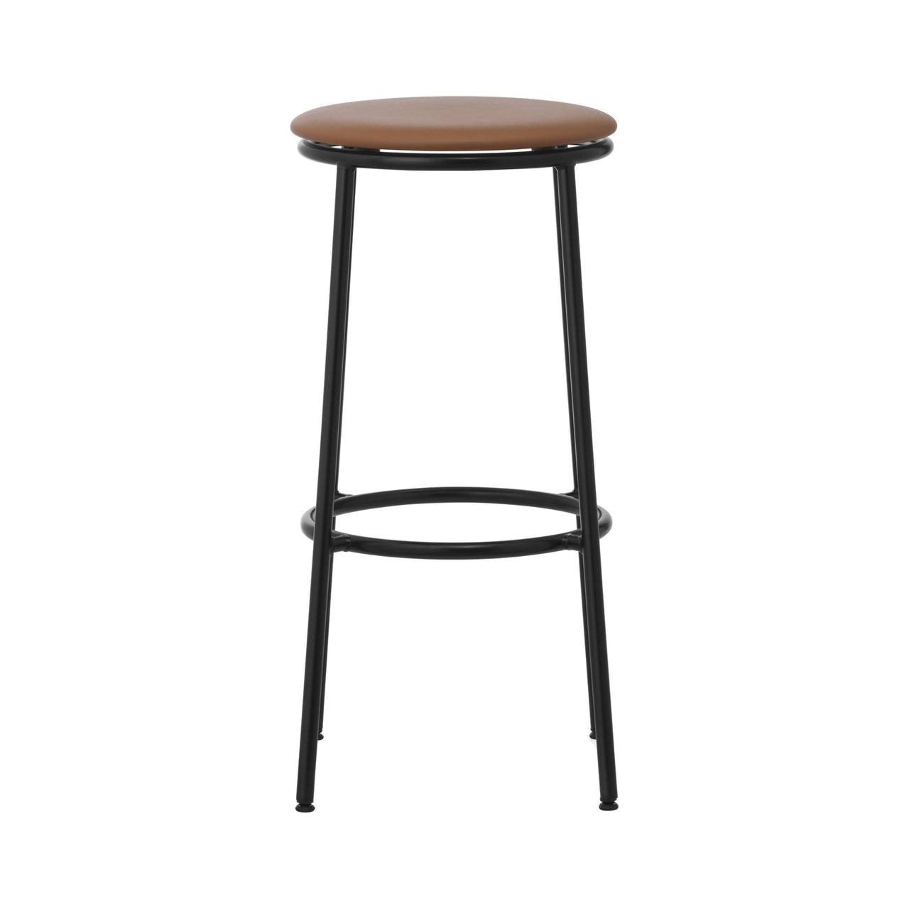 Circa Bar + Counter Stool: Upholstered + Bar + Ultra Leather Brandy