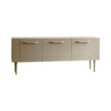 Dalila Cabinet: Horizontal + Lacquered Silk Grey + Lacquered Silk Grey