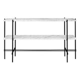 TS Console:  Without Tray + Black + White Carrara Marble