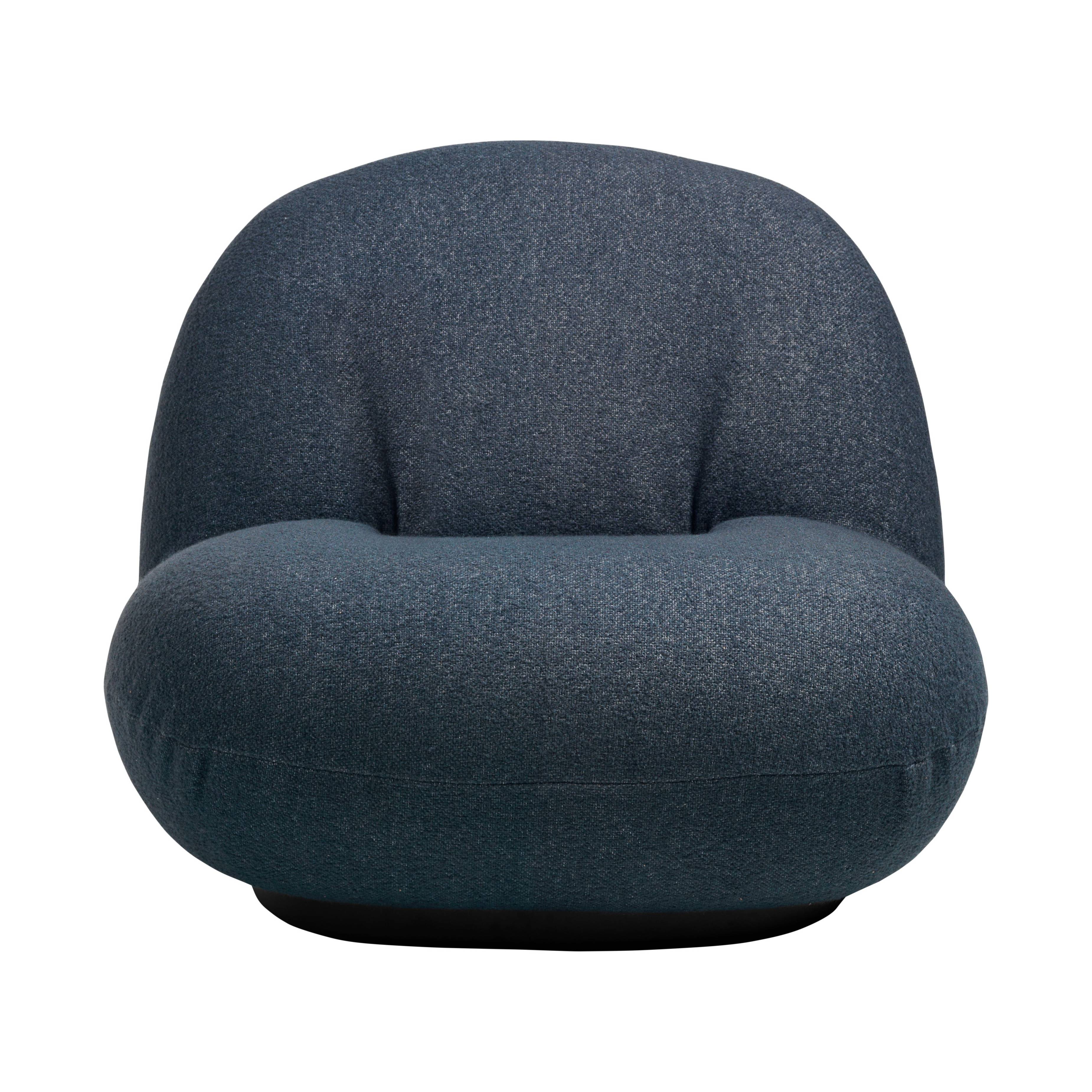 Pacha Lounge Chair: Black Semi Matt