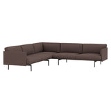 Outline Corner Sofa: Black
