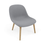 Fiber Lounge Chair: Wood Base + Upholstered + Oak