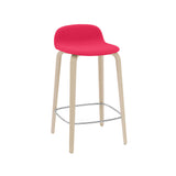 Visu Counter Stool: Upholstered + Oak