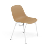 Fiber Side Chair: A-Base with Linking Device + Recycled Shell + Ochre