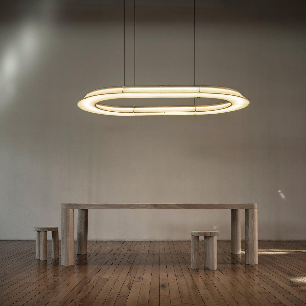 Offset Stool + Side Table + LS