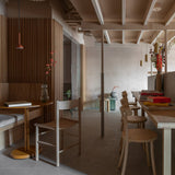 Offset Stool + Side Table + LS