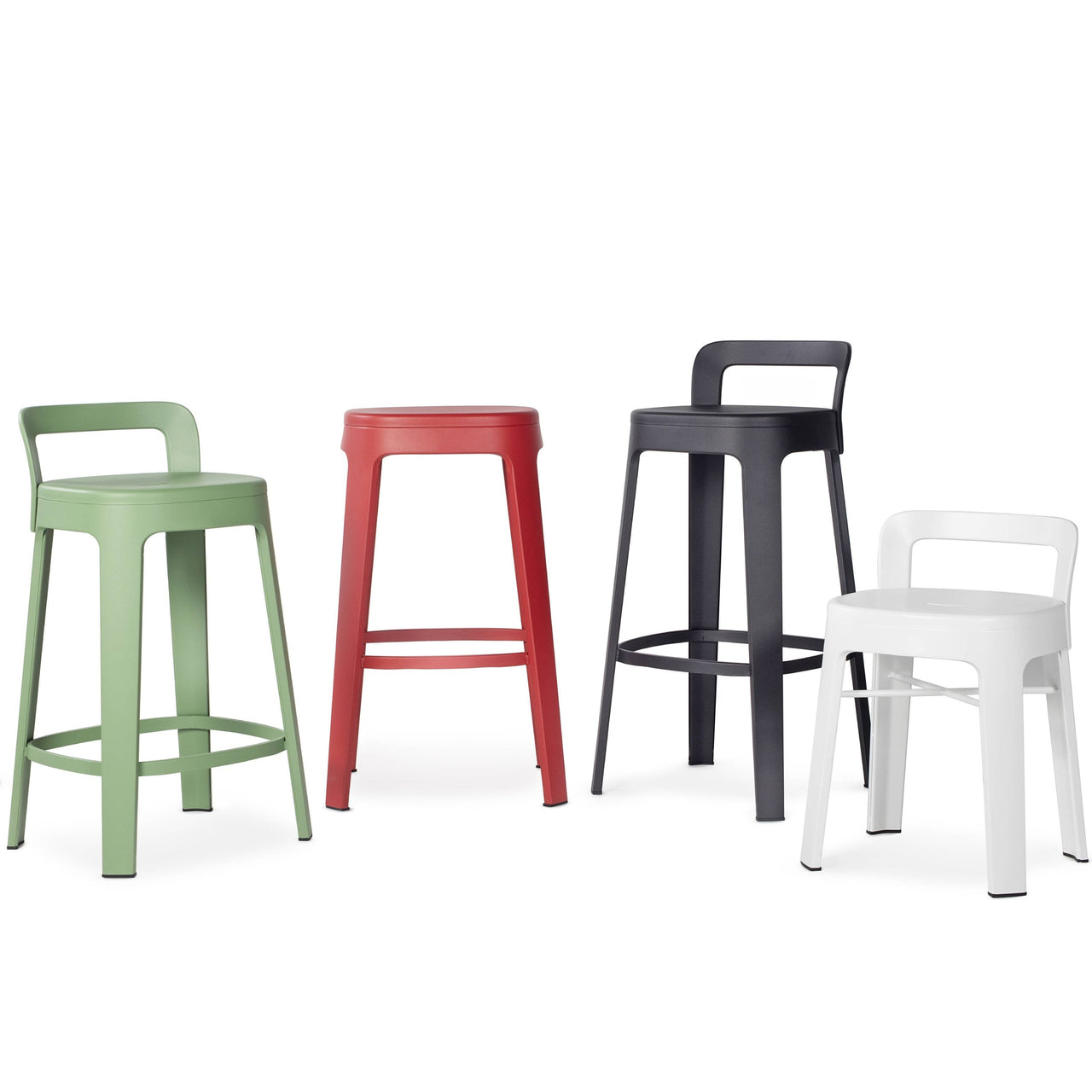 Ombra Stool with Backrest: LS