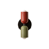 Up Down Sconce: Duo-Tone + Oxide Red + Reed Green + Black