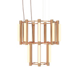 Pipeline 7 Chandelier: Copper