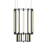 Pipeline 9 Chandelier: Black