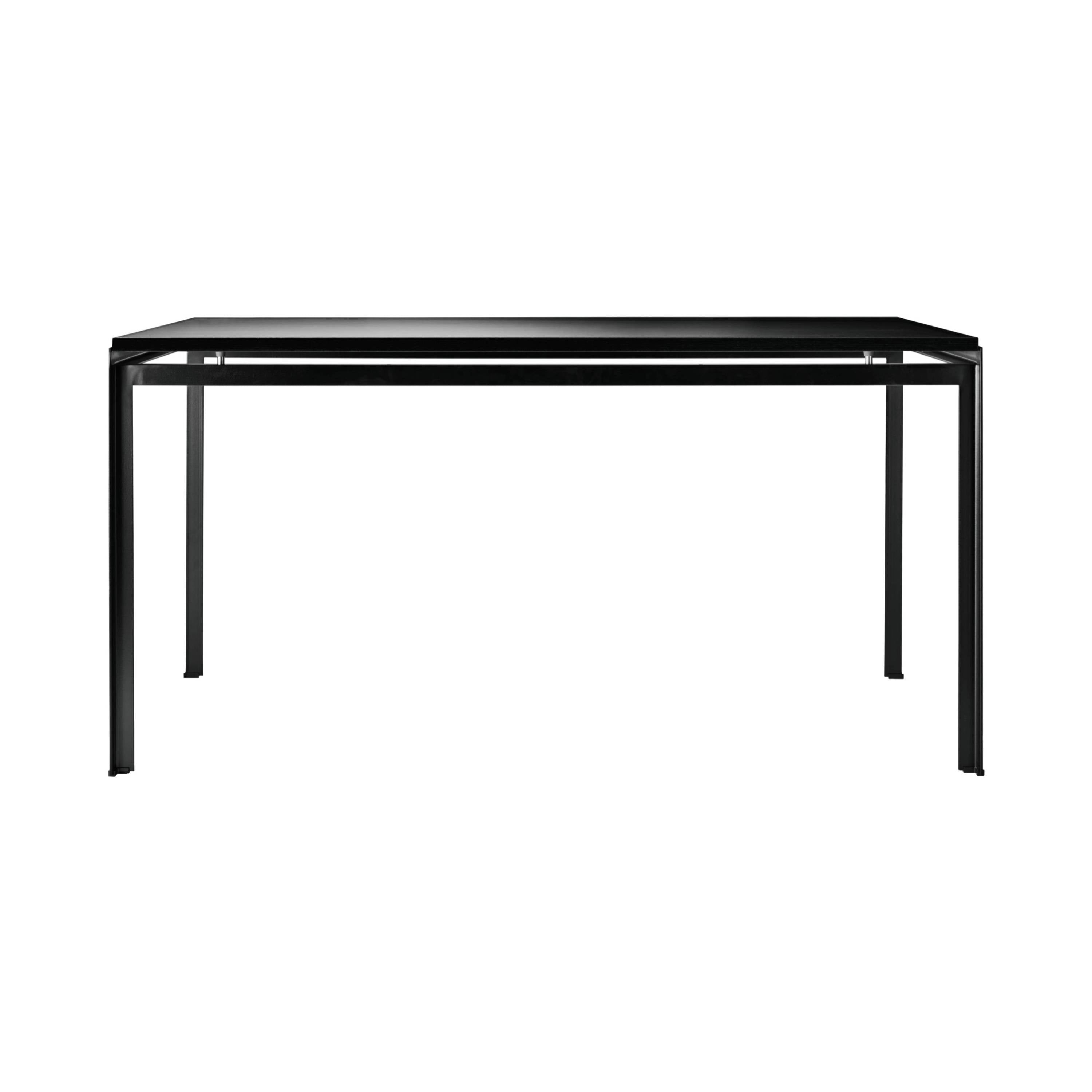 PK52 Professor Desk: Black Oak + Without Drawer