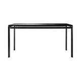 PK52 Professor Desk: Black Oak + Without Drawer