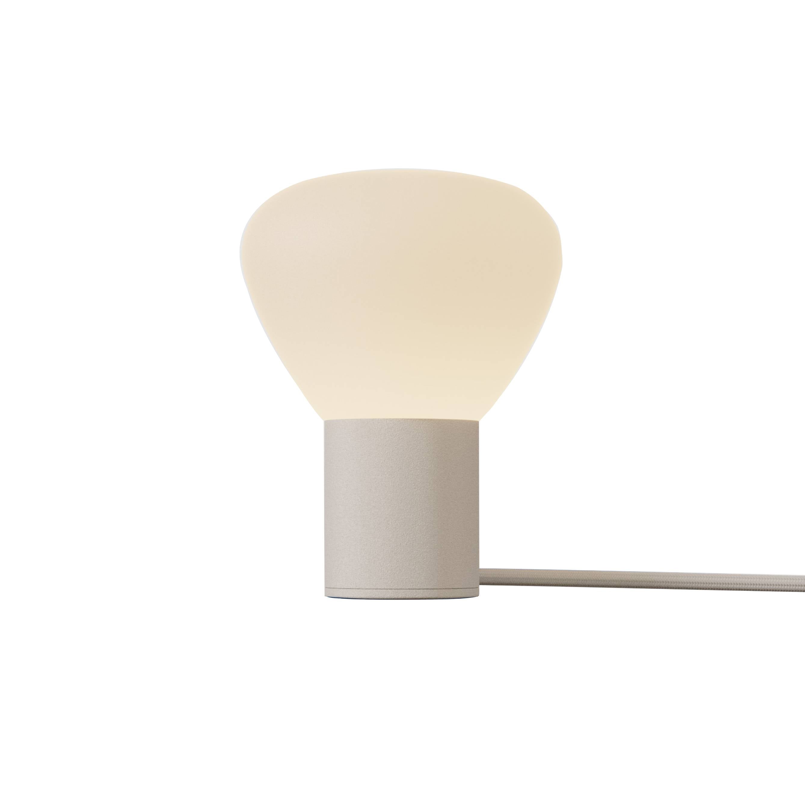 Parc 01 Table Lamp: Footswitch + Beige + Beige