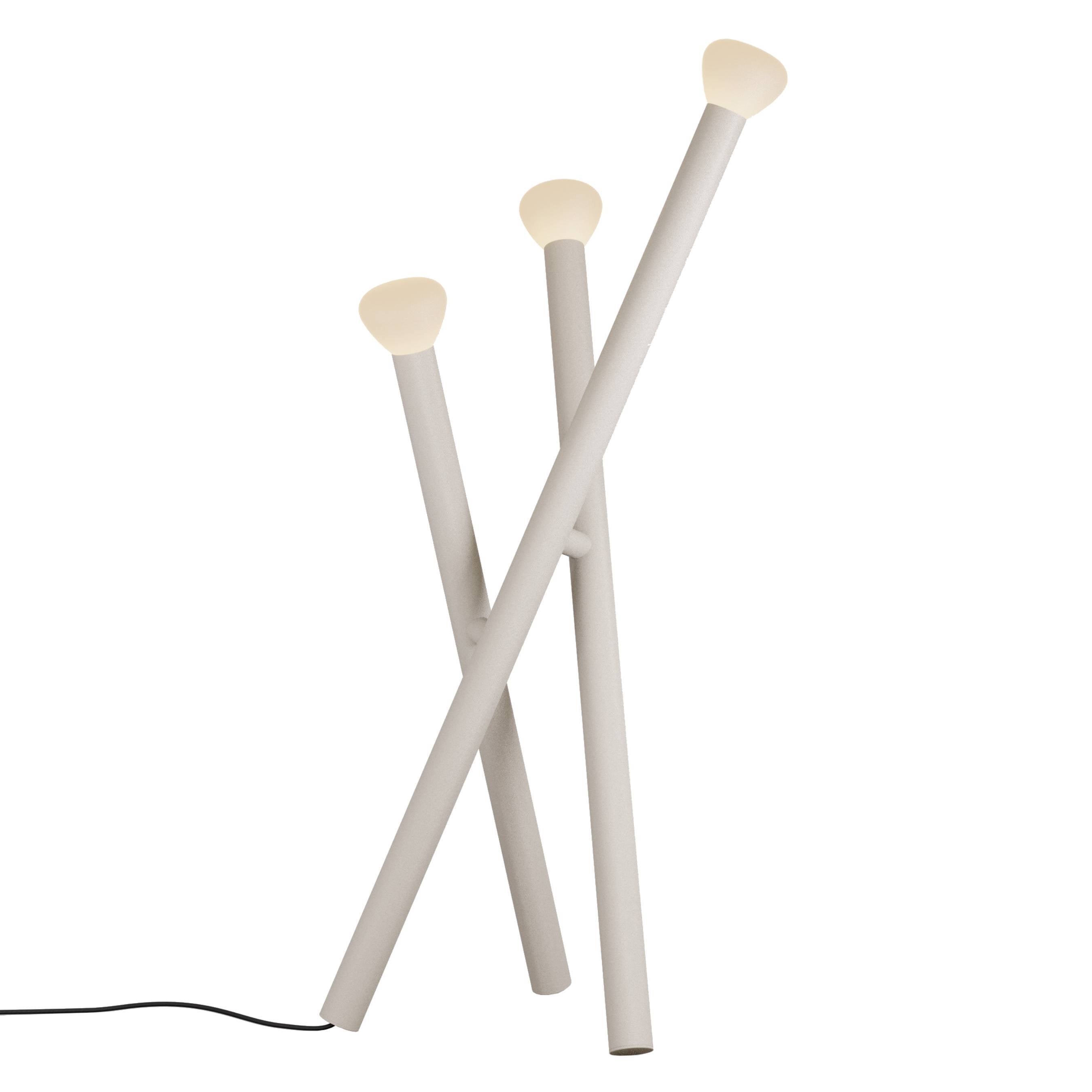 Parc 05 Floor Lamp: Beige + Black