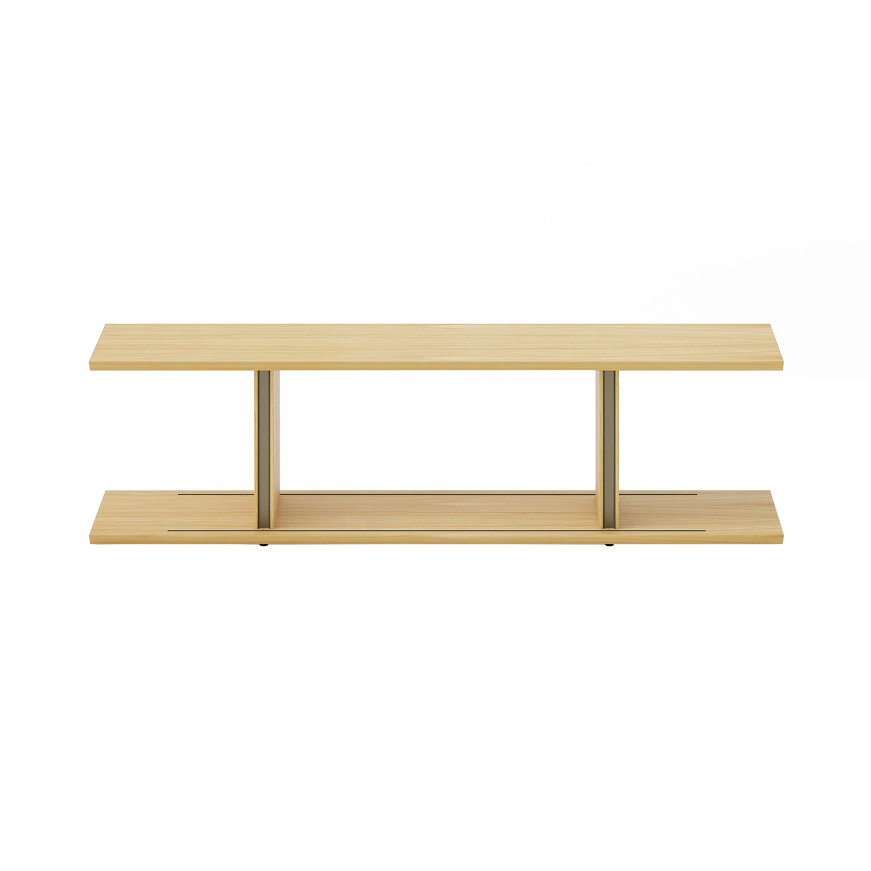 Stockholm Shelf: Composition 1 + Whitened Oak + Anodized Aluminum Bronze