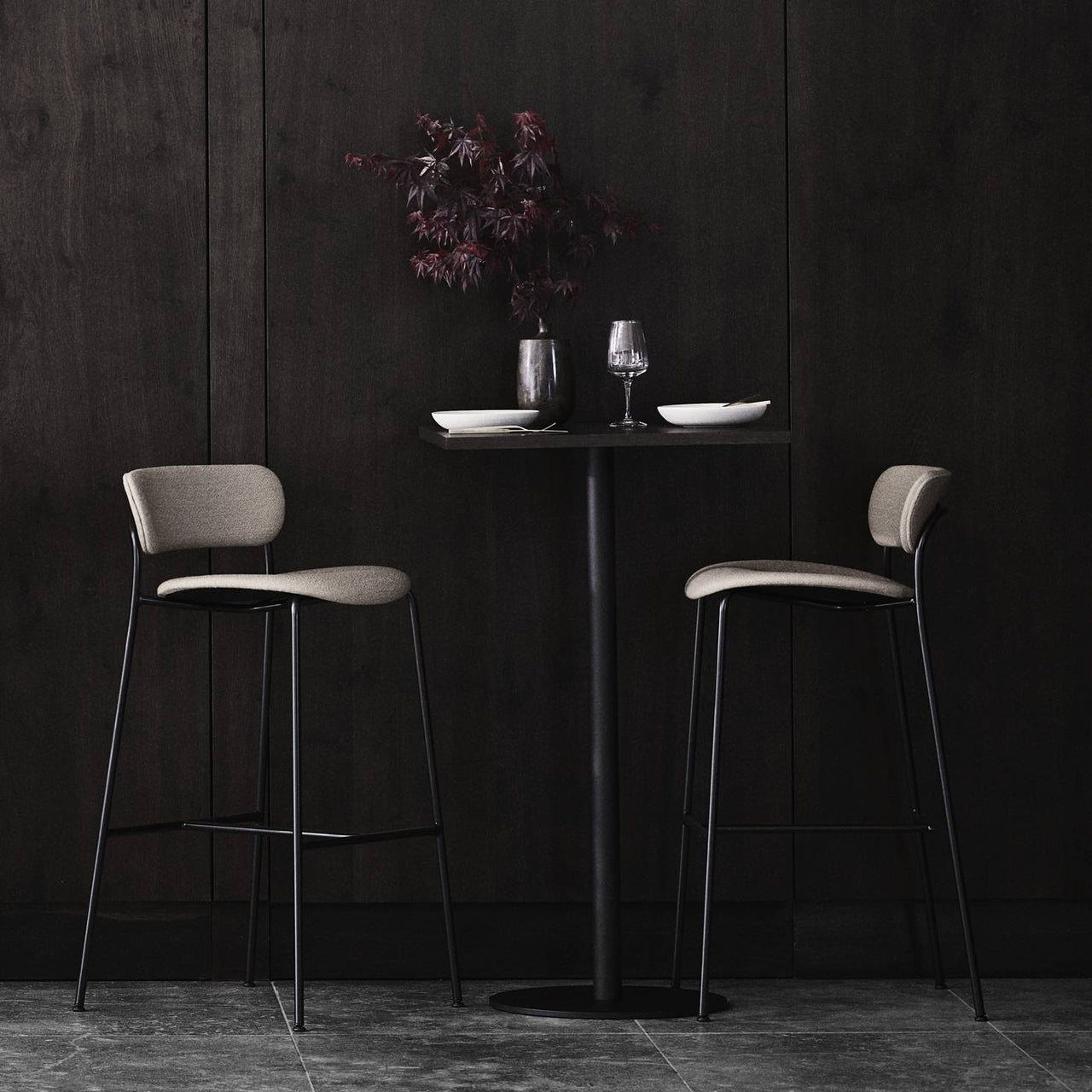 Pavilion Bar + Counter Chair Fully Upholstered: AV15 + AV14 + LS