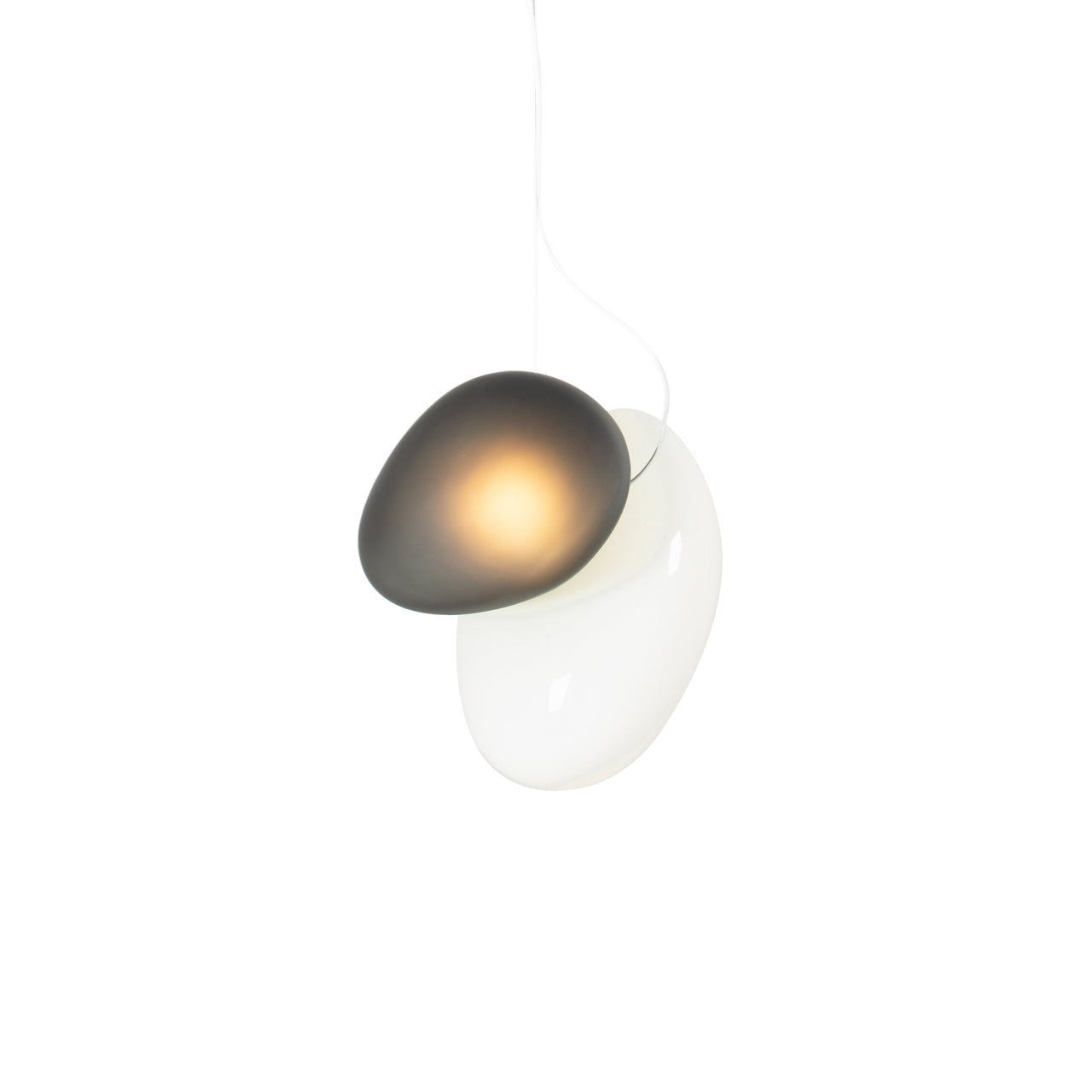 Pebble Pendant Light: A + C + Pearl + Slate