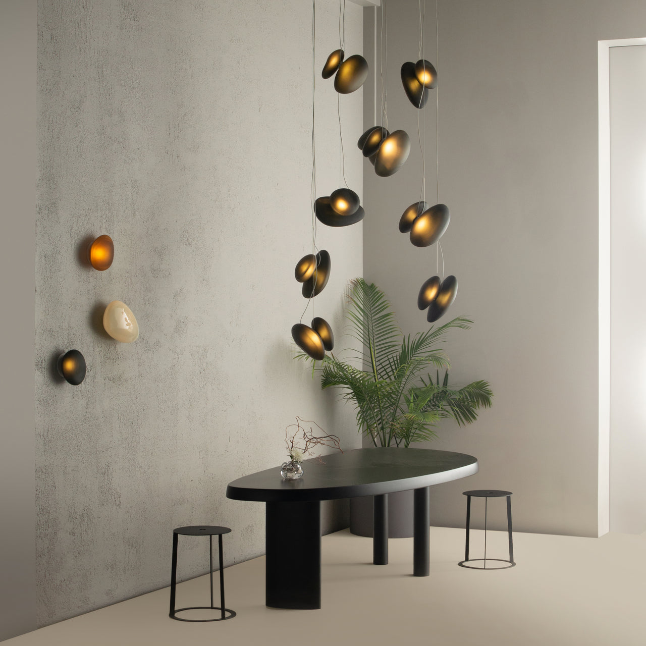 Pebble Chandelier 8: Double Helix