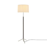 Pie de Salón Floor Lamp: G2 + Chrome-Plated + Natural