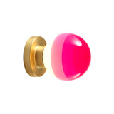 Dipping Wall Light: A2-13 + Brushed Brass + Pink