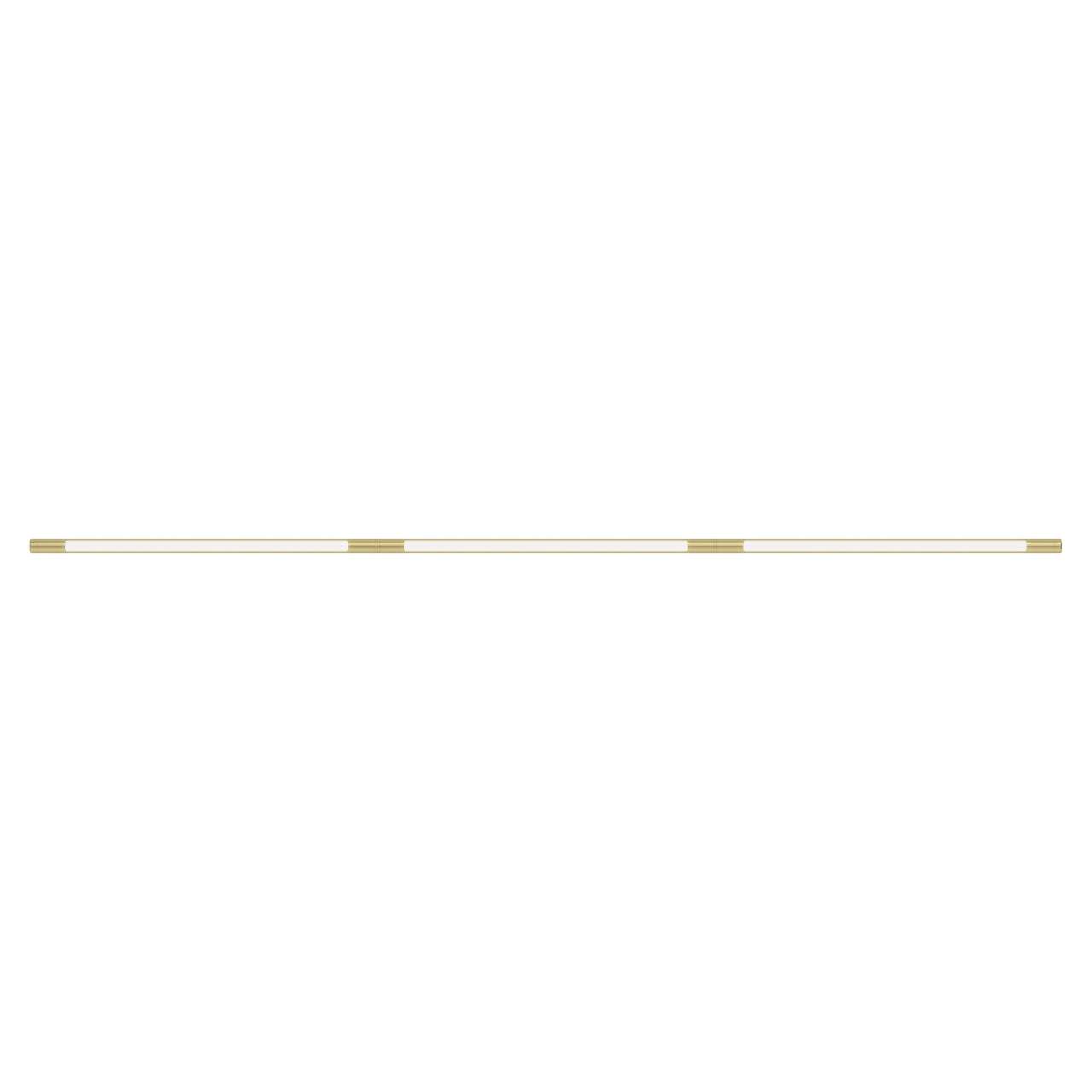 Pipeline 125.3 Linear Ceiling/Wall Light: Brass + Brass