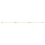 Pipeline 125.3 Linear Ceiling/Wall Light: Brass + Brass