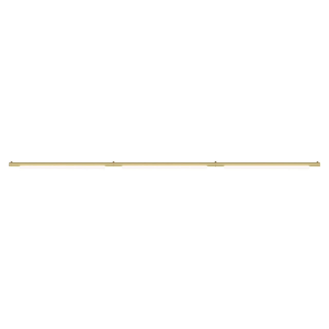 Pipeline 125.3 Linear Ceiling/Wall Light: Brass + Brass