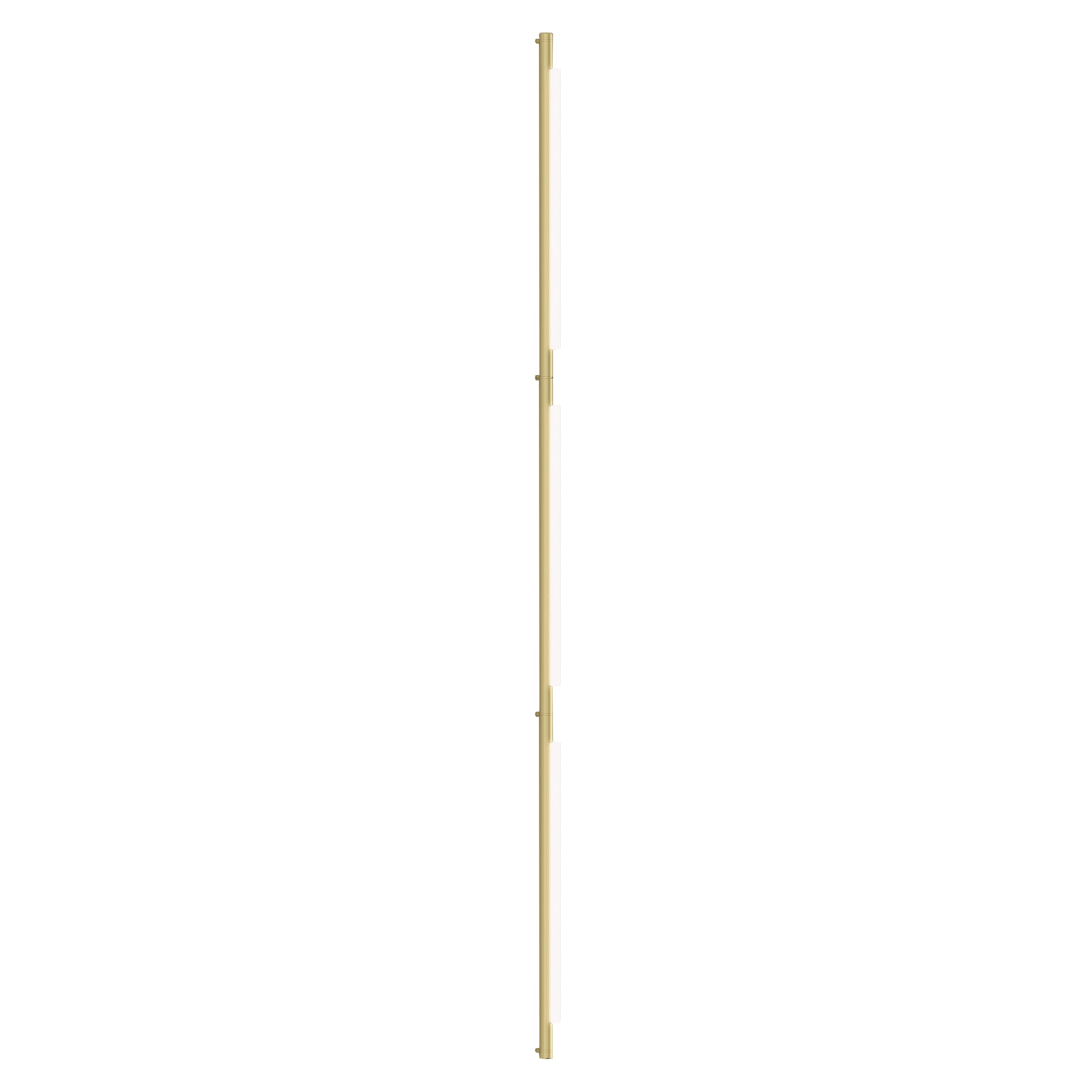 Pipeline 125.3 Linear Ceiling/Wall Light: Brass + Brass