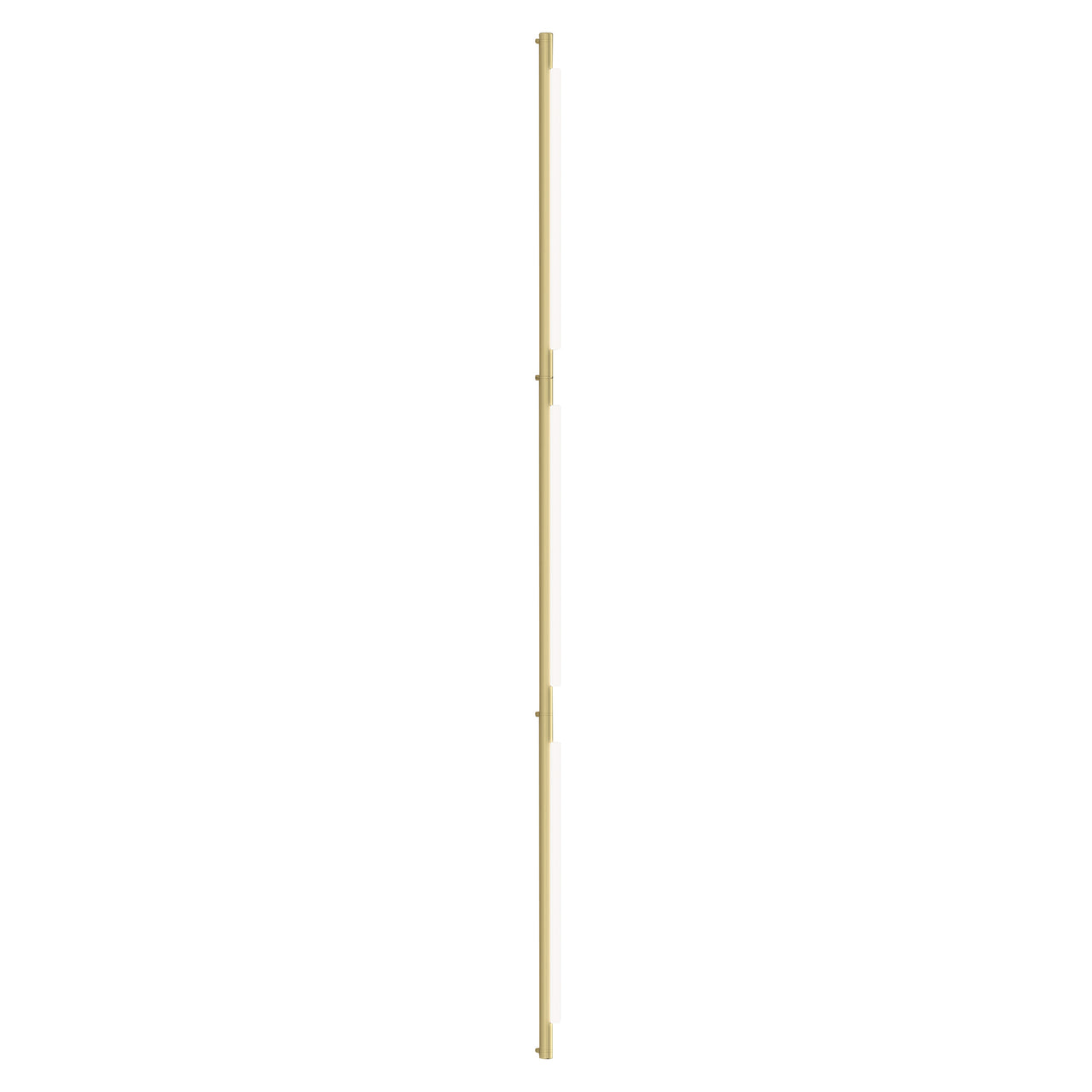 Pipeline 125.3 Linear Ceiling/Wall Light: Brass + Brass