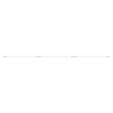 Pipeline 125.3 Linear Ceiling/Wall Light: White + White
