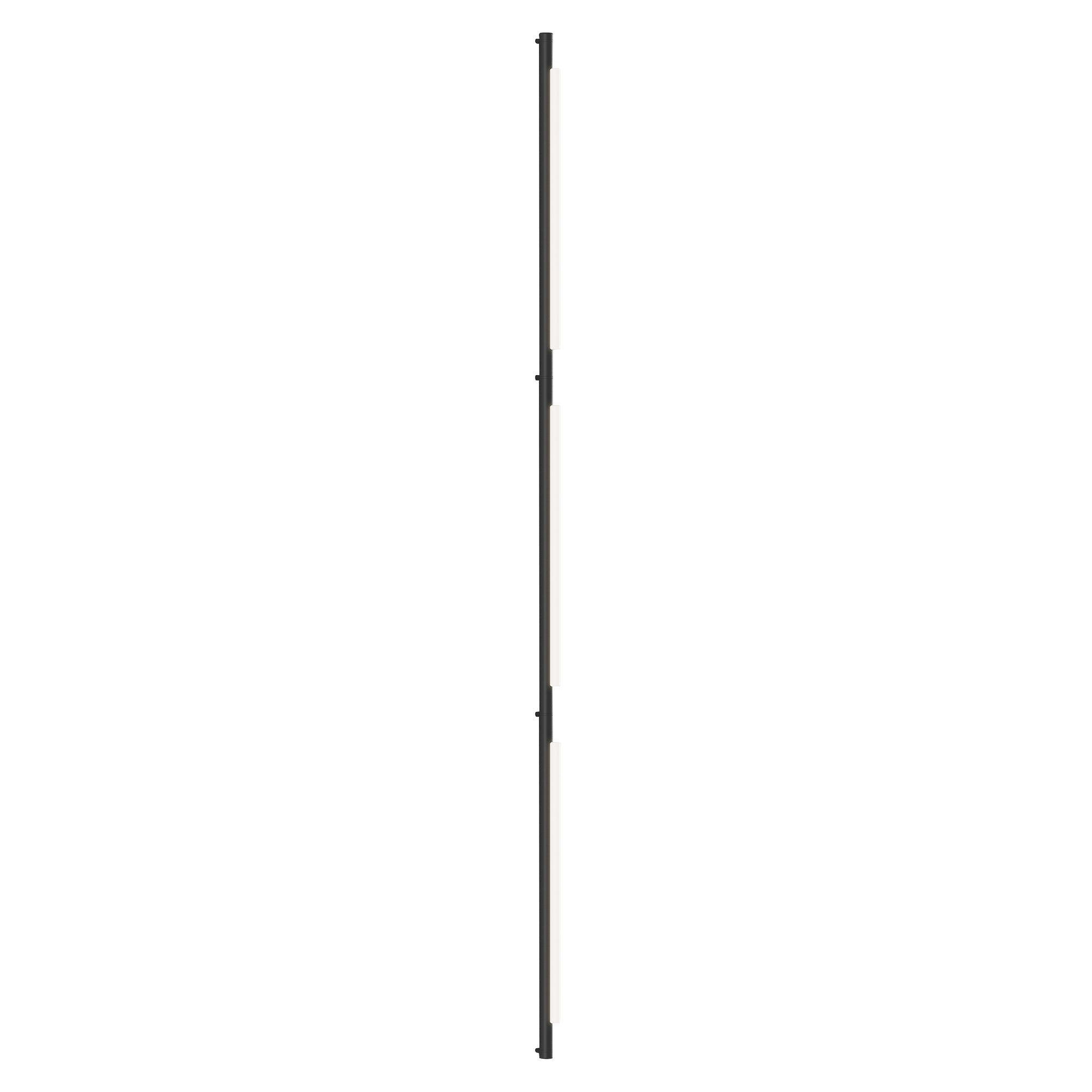 Pipeline 125.3 Linear Ceiling/Wall Light: Black + Black
