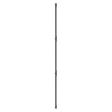 Pipeline 125.3 Linear Ceiling/Wall Light: Black + Black