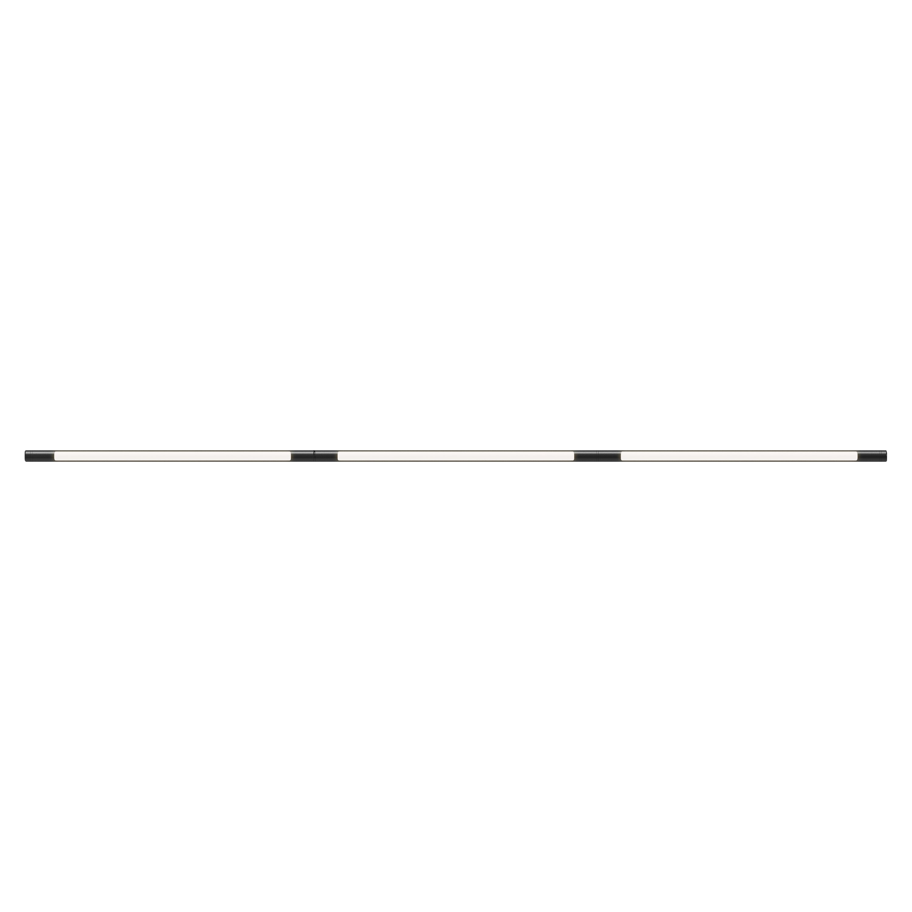 Pipeline 125.3 Linear Ceiling/Wall Light: Black + Black