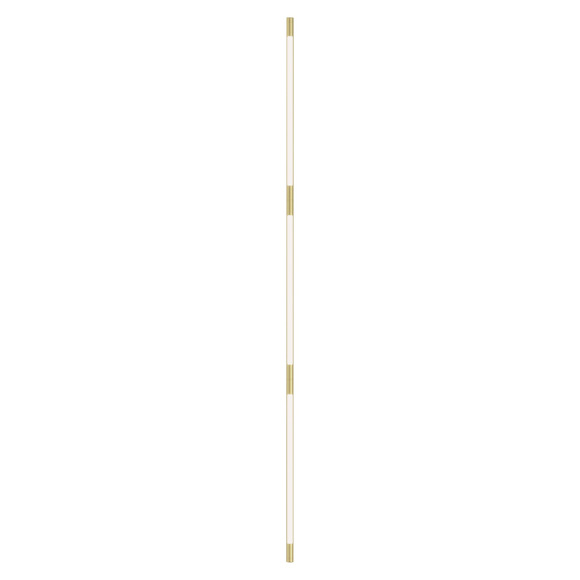 Pipeline 125.3 Linear Ceiling/Wall Light: Brass + Brass