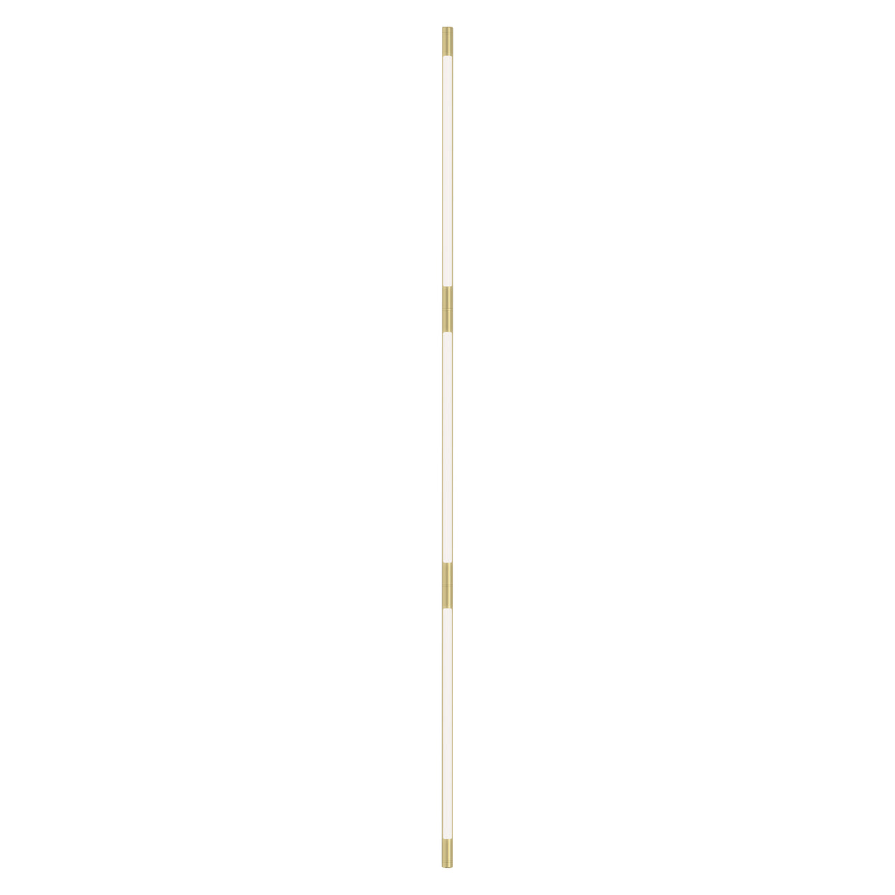 Pipeline 125.3 Linear Ceiling/Wall Light: Brass + Brass
