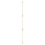 Pipeline 125.3 Linear Ceiling/Wall Light: Brass + Brass