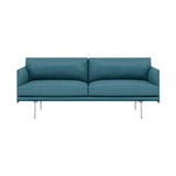 Outline 2-Seater Sofa: Polished Aluminum