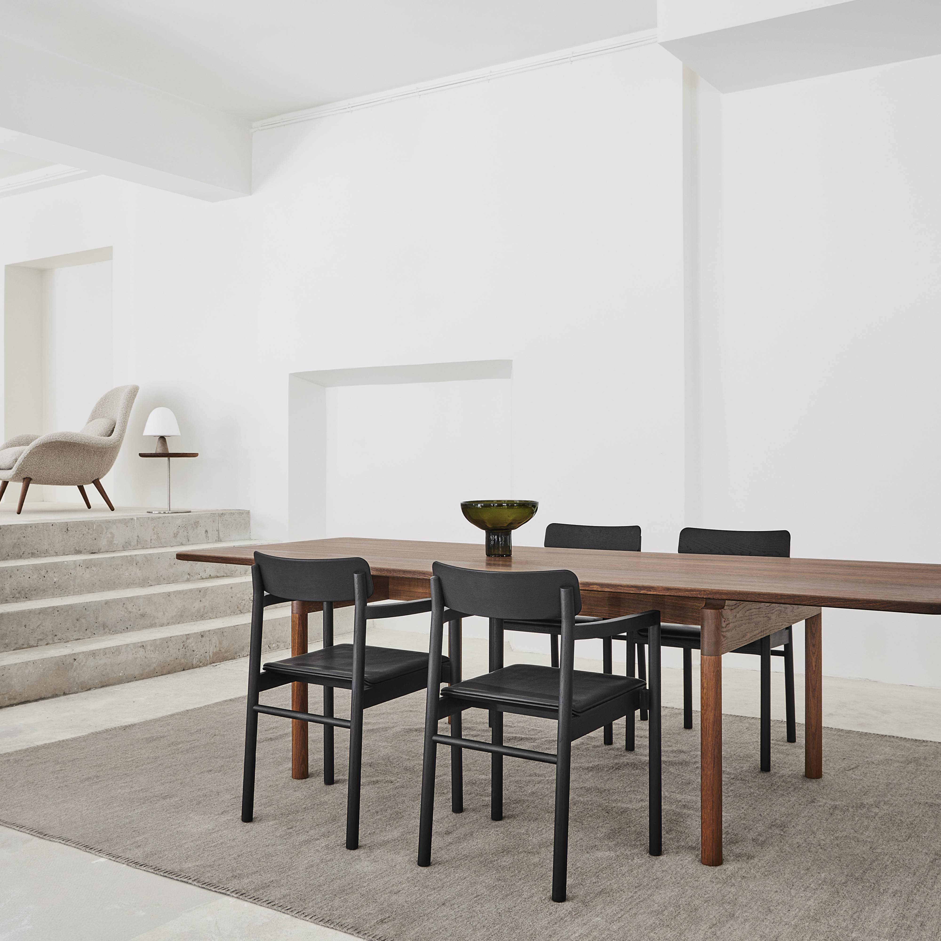 Post Armchair: Seat Upholstered + LS