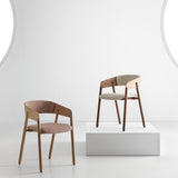Mava Armchair: Seat + Back Upholstered
