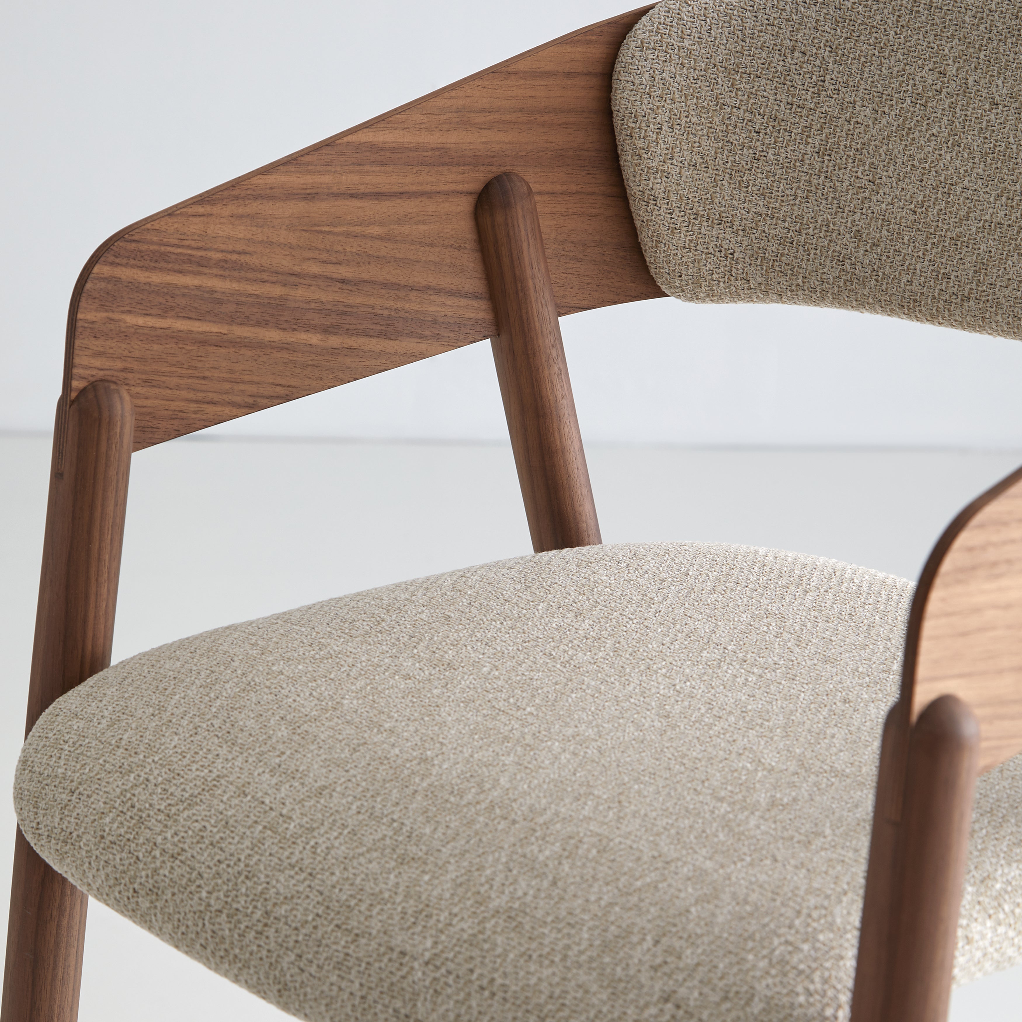 Mava Armchair: Seat + Back Upholstered